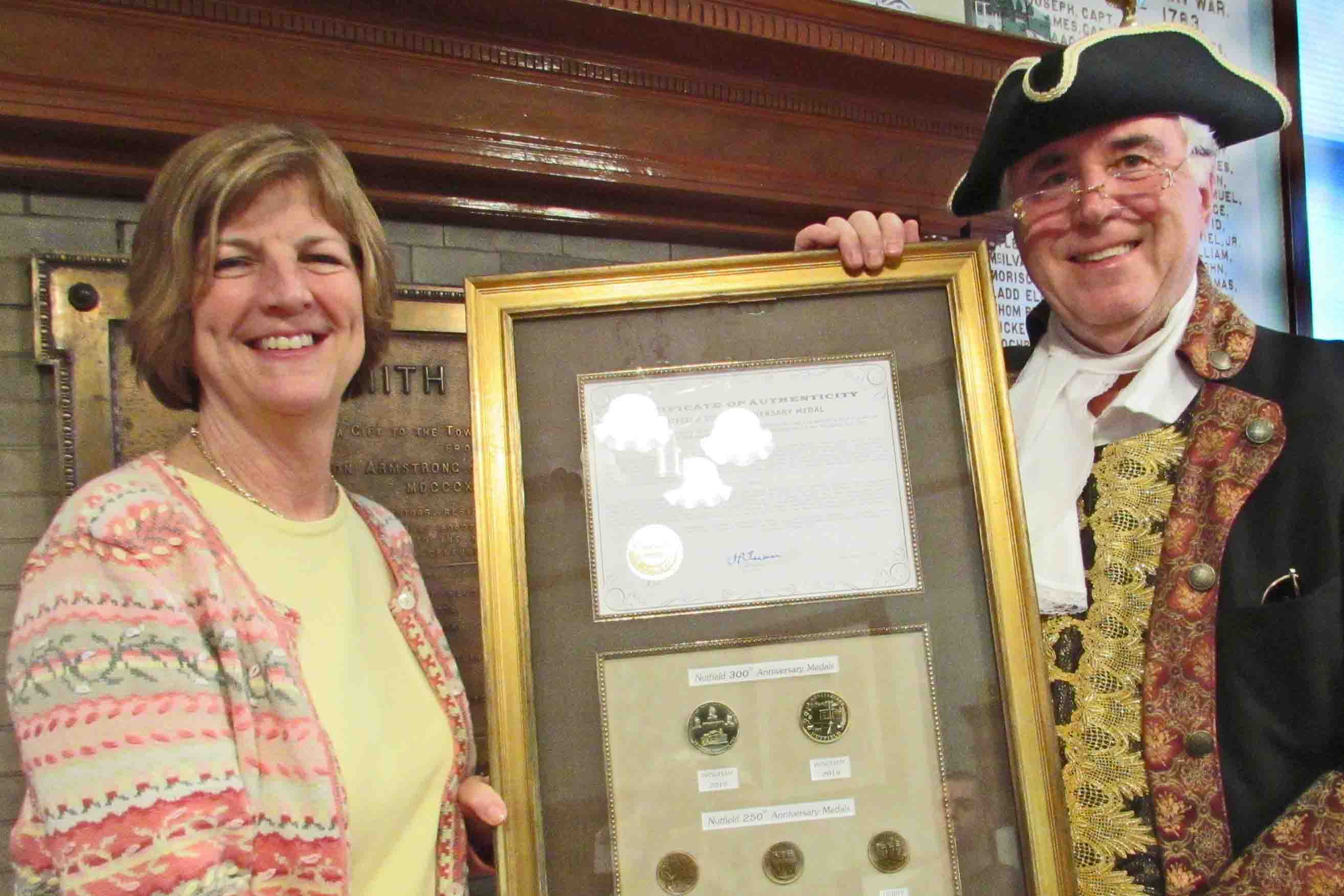 Presentation of Nutfield 300th Medals